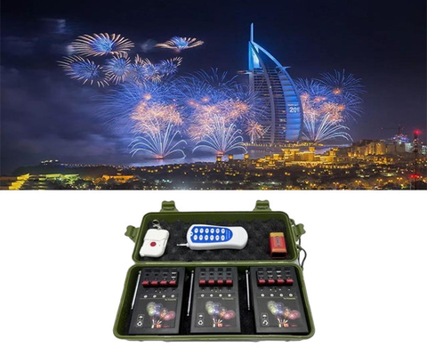 باتری قابل شارژ بی سیم کنترل از راه دور سیستم آتش بازی سرد OEM ODM