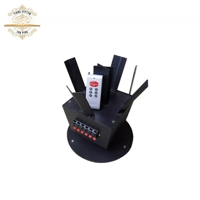 IP55 گردش آتش بازی فواره ماشین بی سیم کنترل از راه دور دنباله دار 500m آتش بازی سیستم شلیک