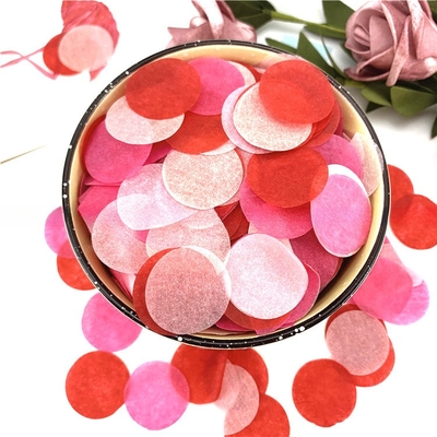 کاغذ پارچه ای گرد کنفتی جشن عروسی پاپر استریمرها کنفتی استریمرها