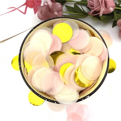 کاغذ پارچه ای گرد کنفتی جشن عروسی پاپر استریمرها کنفتی استریمرها