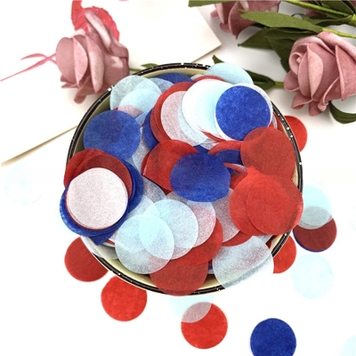 چند رنگی مخصوص شکل گرد کاغذ بافتی کاغذ پرکننده تزئینی برای بسته بندی جشن تولد