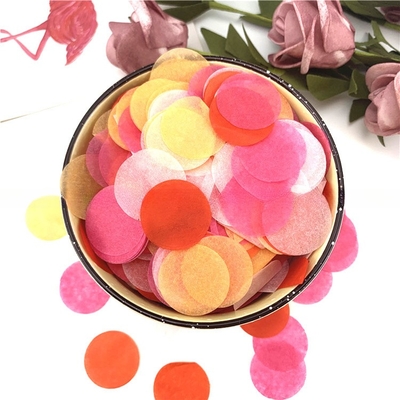چند رنگی مخصوص شکل گرد کاغذ بافتی کاغذ پرکننده تزئینی برای بسته بندی جشن تولد