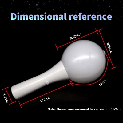 18*10CM LED Glow Flashing Stick White Shell Ball Wand برای تهیه کنسرت های جشنواره