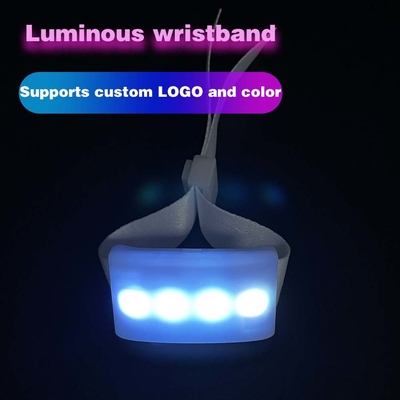 دستبندهای روشن کننده LED 2g کنترل رادیویی مچ بند LED کنترل از راه دور برای مهمانی