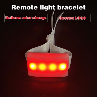 دستبندهای روشن کننده LED 2g کنترل رادیویی مچ بند LED کنترل از راه دور برای مهمانی