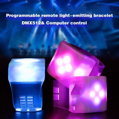 سفارشی سازی Dmx کنترل LED فلش مچ بند برای رویداد جشن