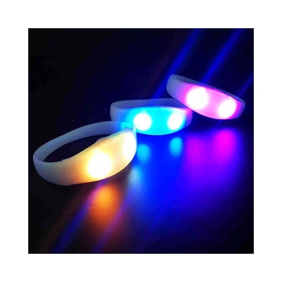 2024 DMX 512 نورپردازی کنترل از راه دور LED دستبند RGB Pulseras Brasil luz gira Pulseras LED Con Control DMX