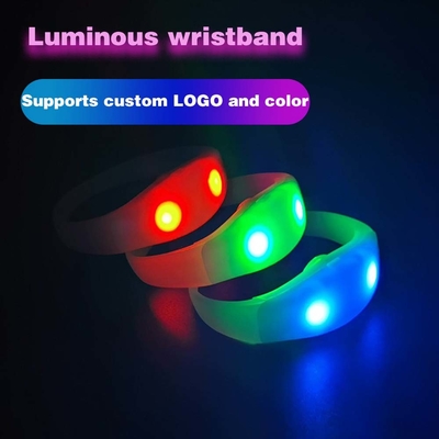 2024 DMX 512 نورپردازی کنترل از راه دور LED دستبند RGB Pulseras Brasil luz gira Pulseras LED Con Control DMX