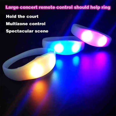 2024 DMX 512 نورپردازی کنترل از راه دور LED دستبند RGB Pulseras Brasil luz gira Pulseras LED Con Control DMX