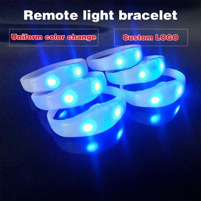 2024 DMX 512 نورپردازی کنترل از راه دور LED دستبند RGB Pulseras Brasil luz gira Pulseras LED Con Control DMX