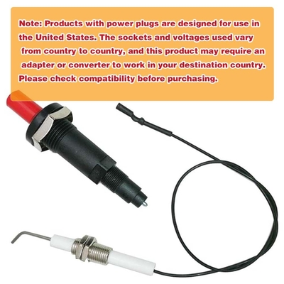 گاز گرل فشار دکمه آشپزخانه روشن کننده کیت Piezo Ignition Universal Threaded Spark Plug