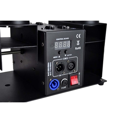 120W 4 سر دستگاه پرتاب کنفتی الکترونیک با کنترل DMX برای عروسی تولد کنفتی توپ