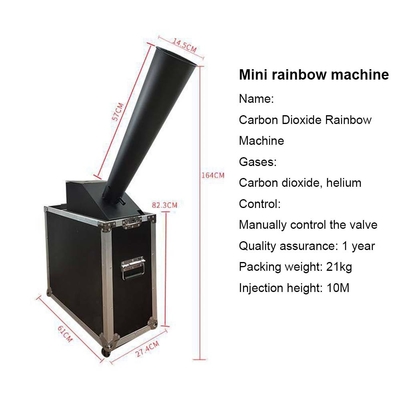 8M Jet Paper Co2 Cyclone Confetti Cannon Machine اثر مرحله کوچک برای منطقه پوشانده 60-100 متر مربع